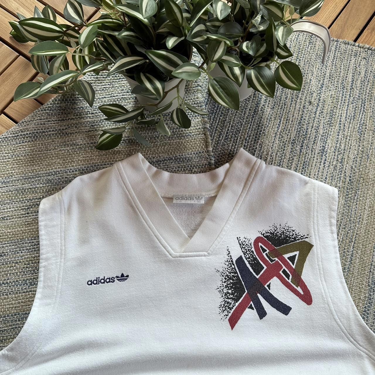Adidas Vintage 90s Adidas Tennis Big Logo Vest Size US L / EU 52-54 / 3 - 3 Thumbnail