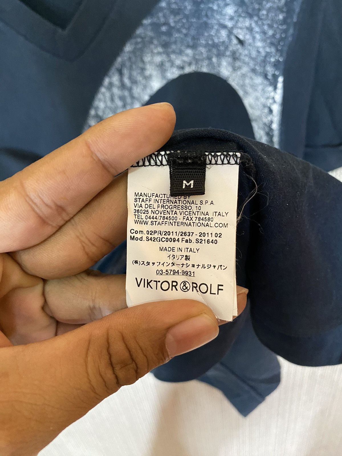 Viktor & Rolf × Vintage 🔥viktor and rolf tshrit glasses print crack Size US M / EU 48-50 / 2 - 5 Thumbnail
