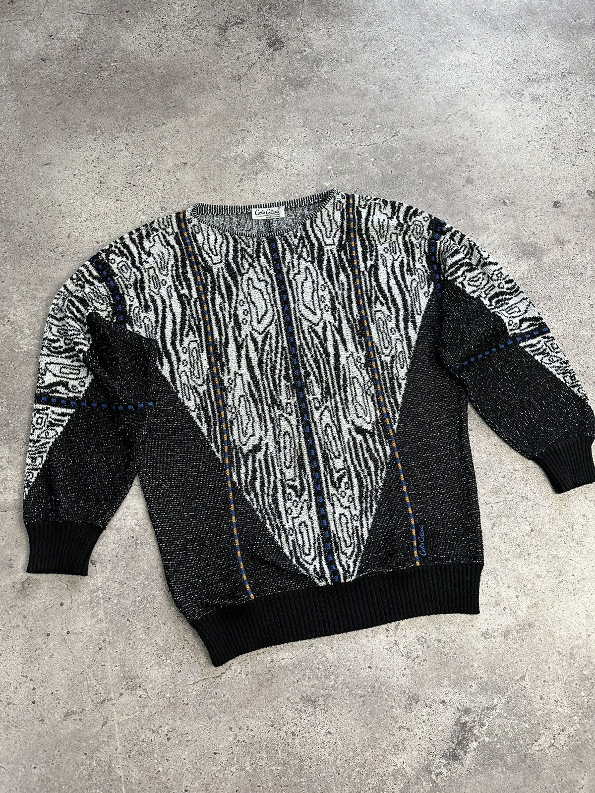 Coogi Vintage Carlo Colucci Knitted Sweater Coogi Style Archival Size US L / EU 52-54 / 3 - 5 Thumbnail