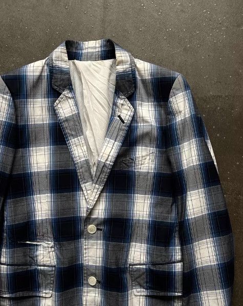 Takahiromiyashita The Soloist. TAKAHIROMIYASHITA TheSoloist. Plaid Tailored Blazer Size 40L - 3 Thumbnail