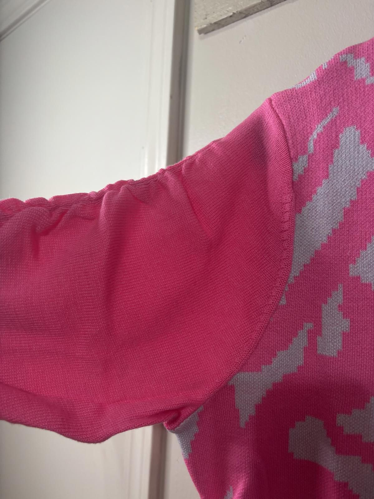 Designer Victor Glemaud Stylish Pink Knit Dress - Size L Size L / US 10 / IT 46 - 5 Thumbnail