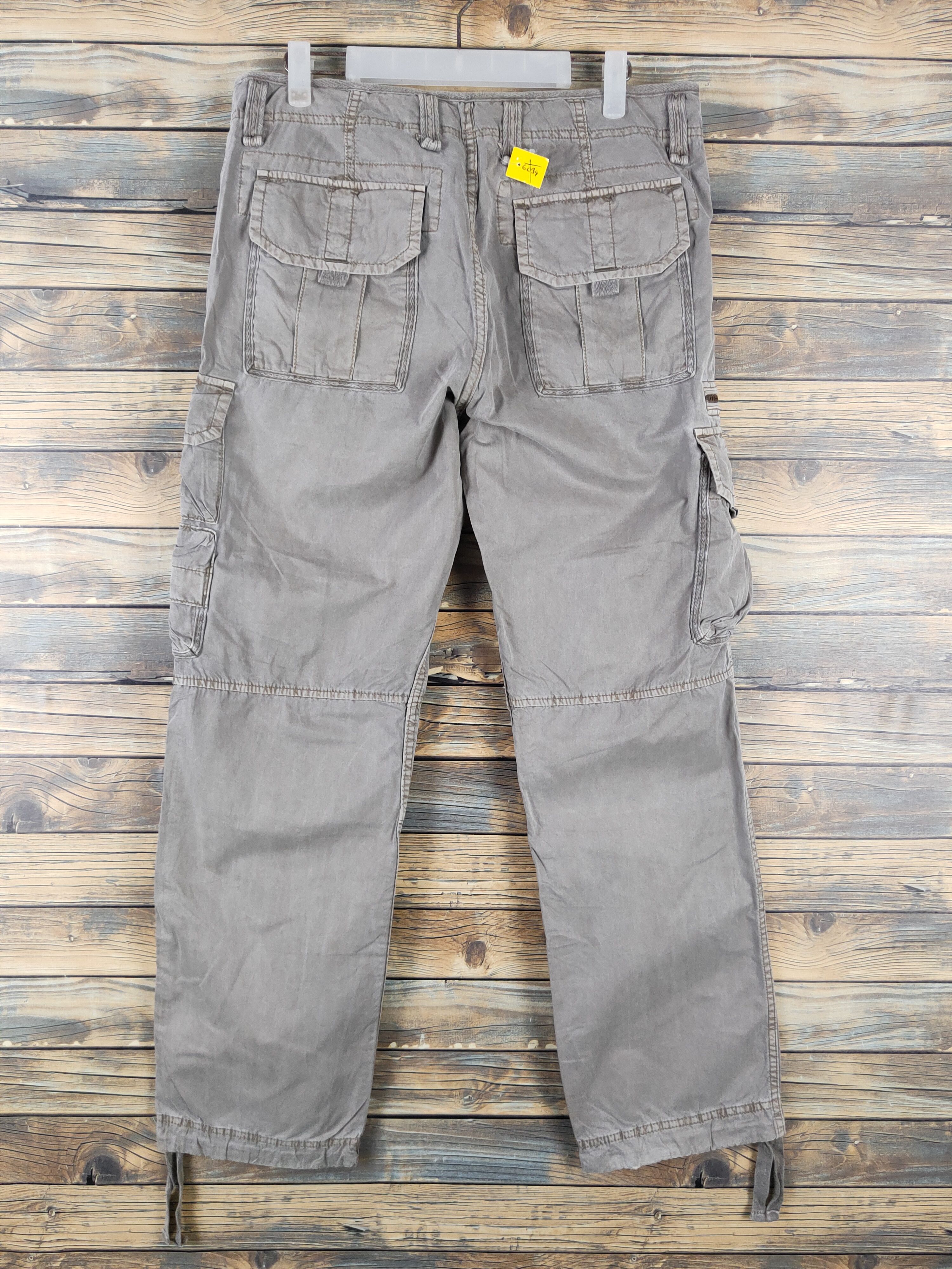 Japanese Brand Uniqlo Olive Faded Multipocket Tactical Cargo Pants #W1896 Size US 32 / EU 48 - 7 Thumbnail
