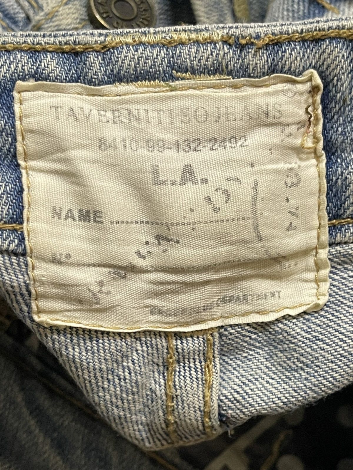 Taverniti Vintage Taverniti Blue Mud Wash Distress Style Flared Jeans Size US 29 - 9 Thumbnail