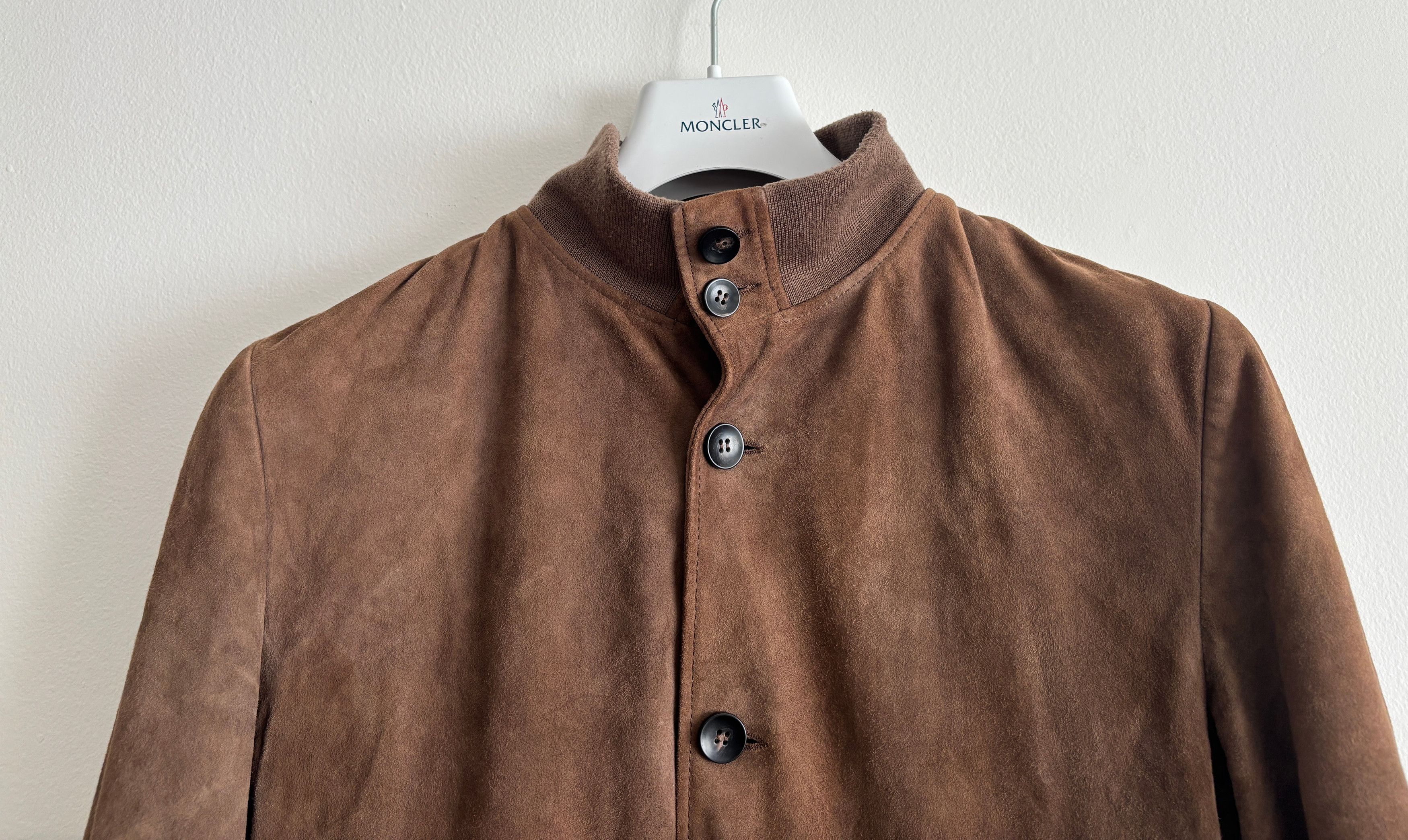 Suitsupply $950 Brown Suede Blouson Bomber Jacket - Medium Size US M / EU 48-50 / 2 - 2 Thumbnail