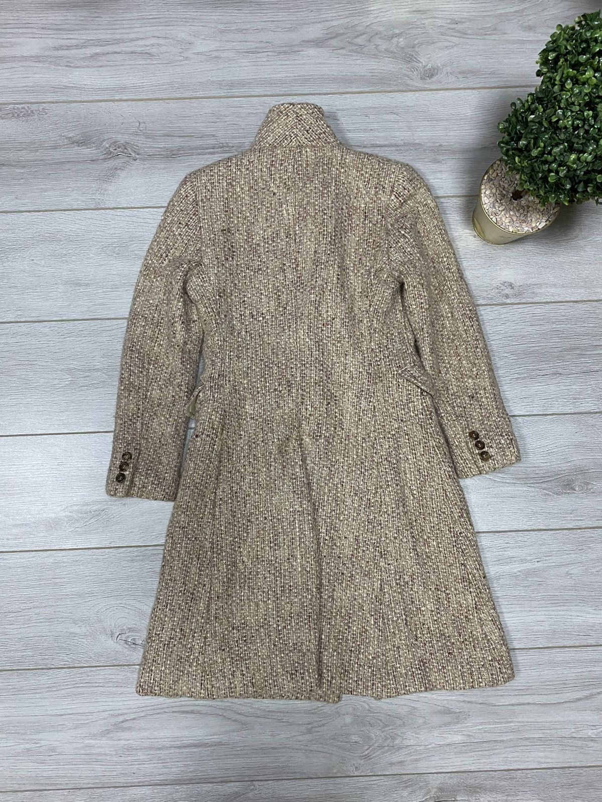 Burberry Burberry London made in Italy wool tweed coat jacket Size S / US 4 / IT 40 - 13 Thumbnail