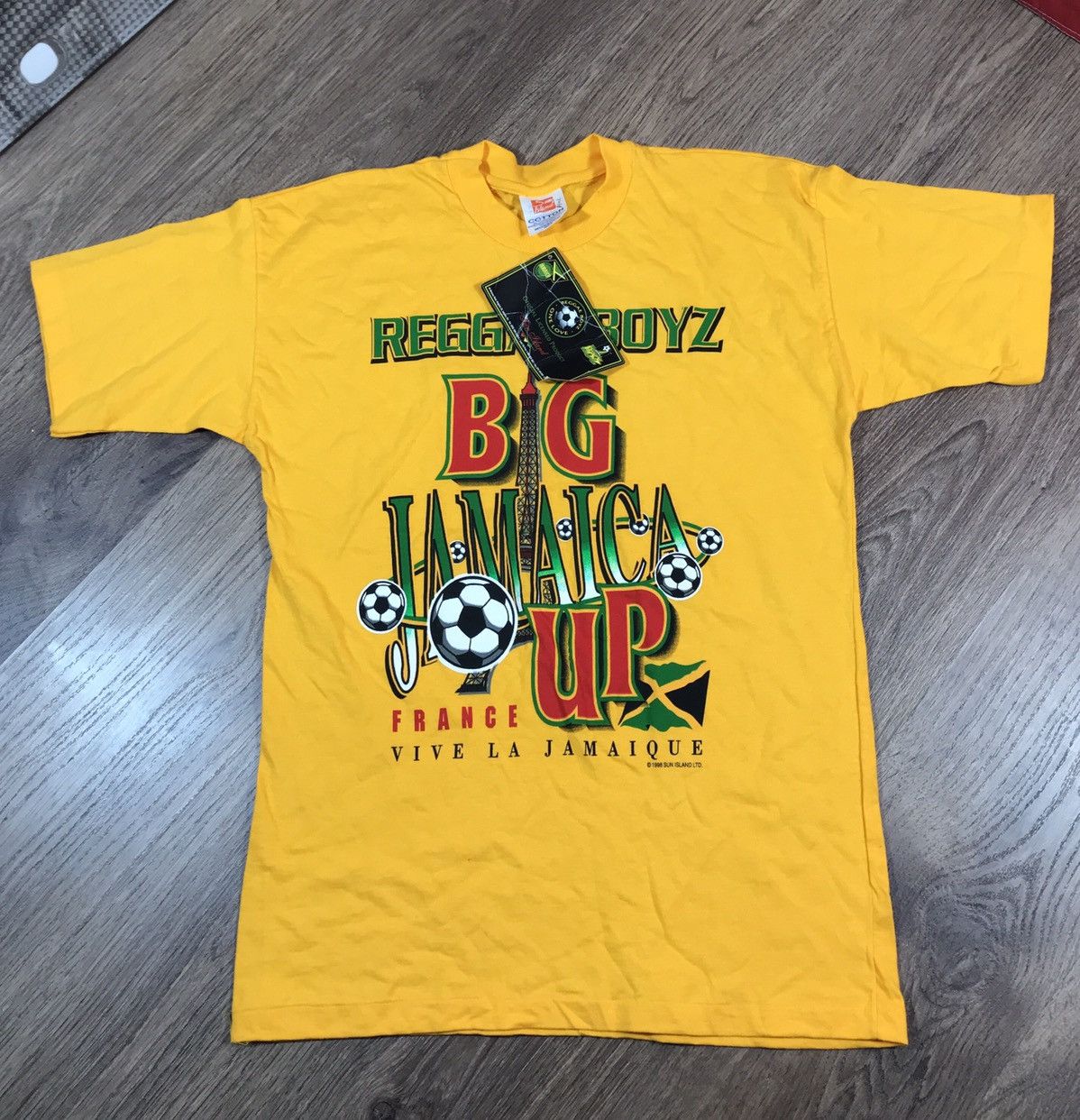 Vintage Vintage 1998 Reggae Boyz Jamaica Football World Cup France Size US M / EU 48-50 / 2 - 1 Thumbnail