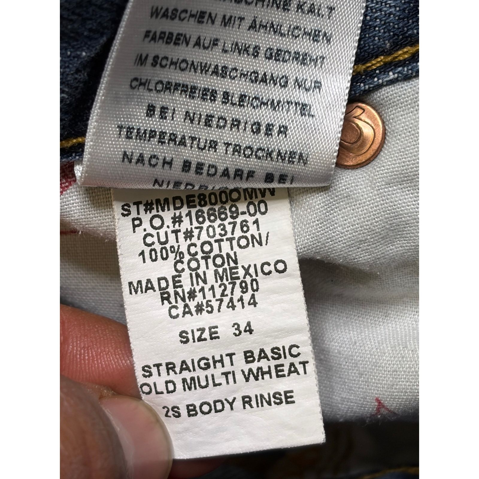 True Religion True Religion Men’s Jeans Size 34 Straight Basic Old Y2K Size US 34 / EU 50 - 5 Thumbnail