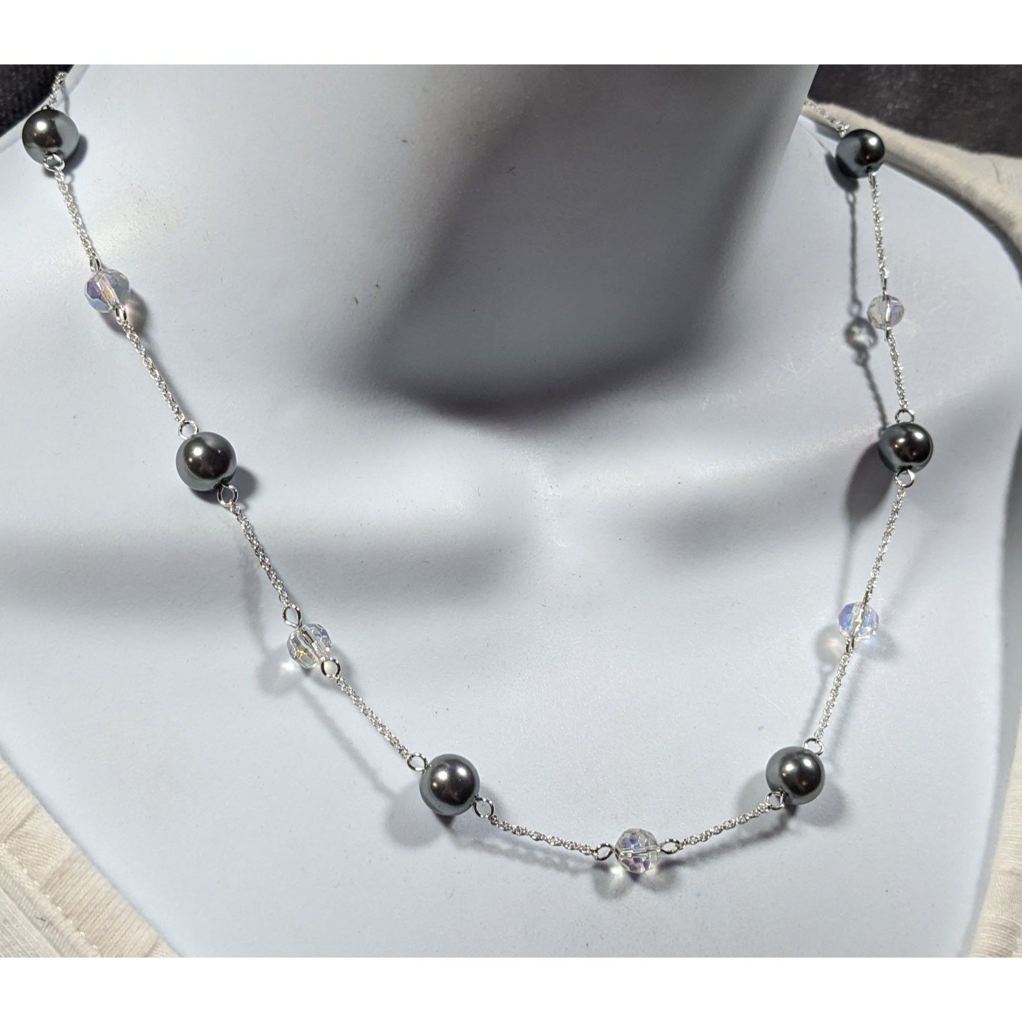 Other Napier Pearl Parfait Silver Tone Station Necklace Size ONE SIZE - 5 Thumbnail