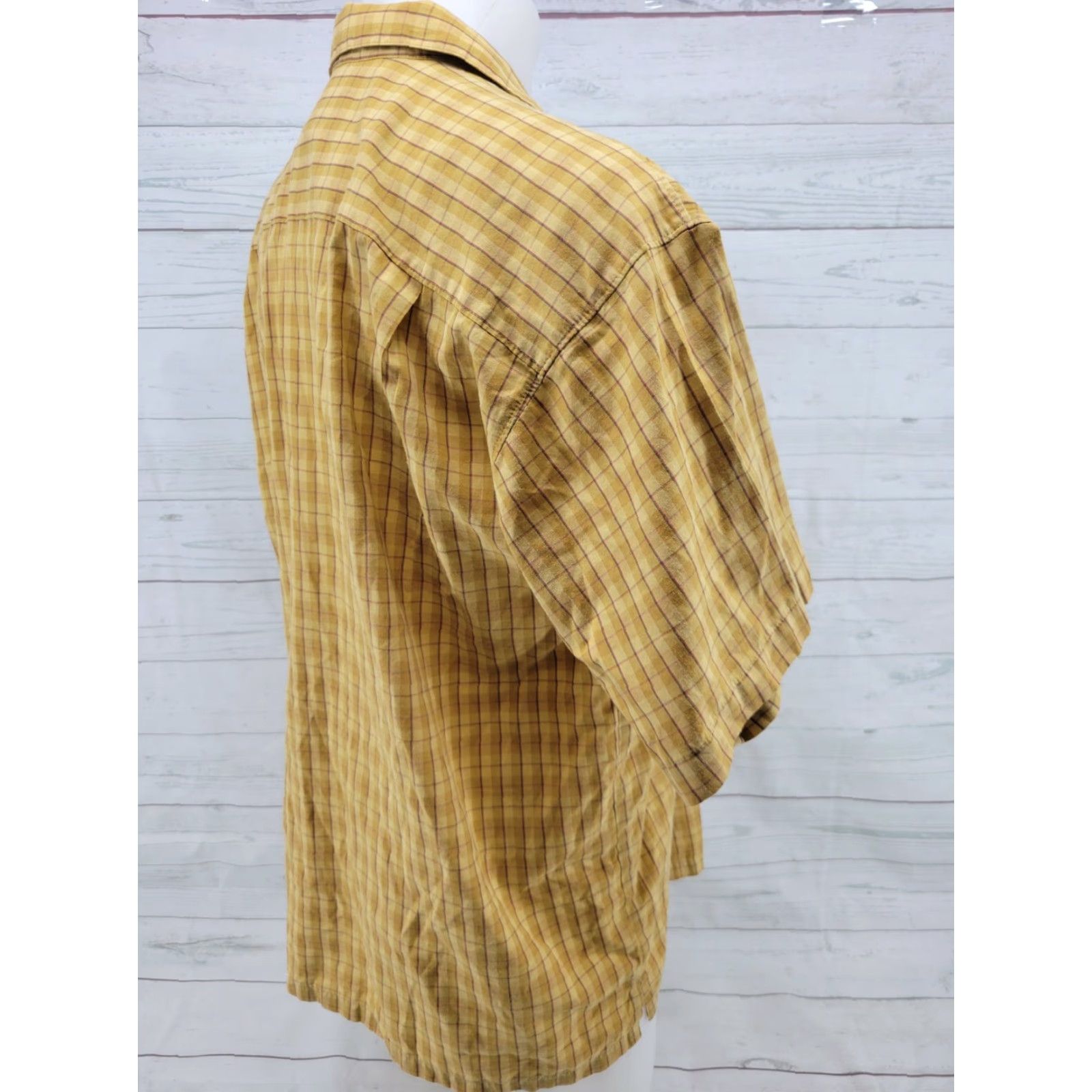 Patagonia Patagonia Shirt Mens Large Short Sleeve Button-Front Yellow Plaid Check Shirt Size US L / EU 52-54 / 3 - 5 Thumbnail