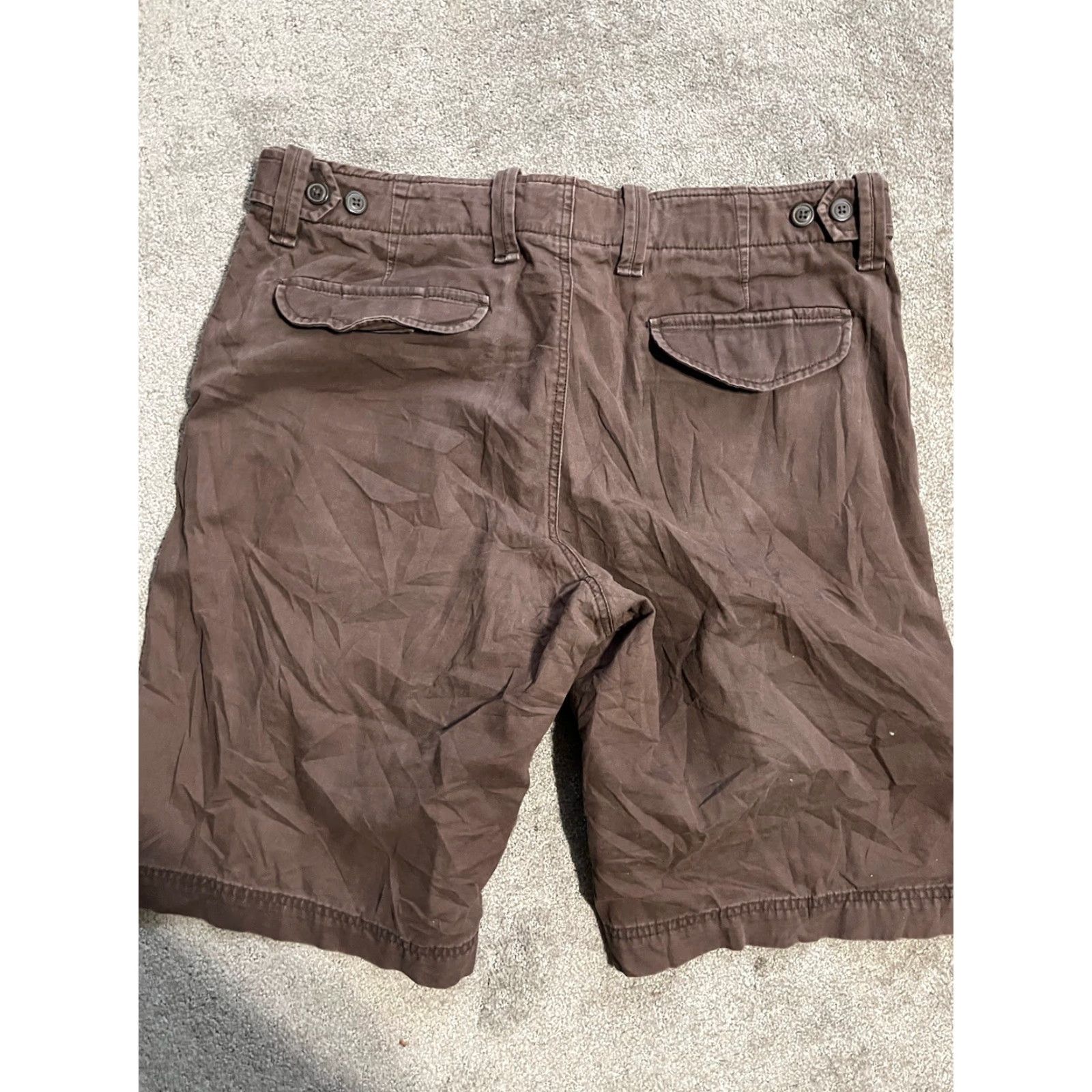 Gap VINTAGE Gap Men Cargo Shorts 35 Regular Fit Brown Cotton Workwear Pants Size US 35 - 2 Thumbnail