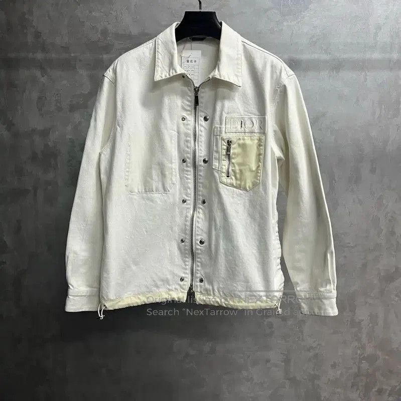 Dior Dior Men's White Cotton Overshirt . Size US XXL / EU 58 / 5 - 1 Thumbnail