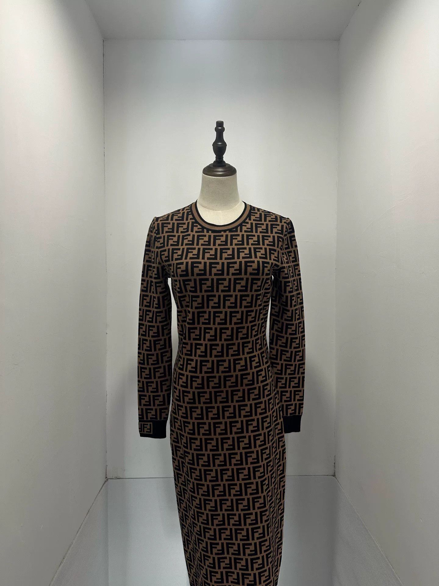 Fendi Fendi FF Monogram Knit Dress Size US XS / EU 42 / 0 - 1 Thumbnail