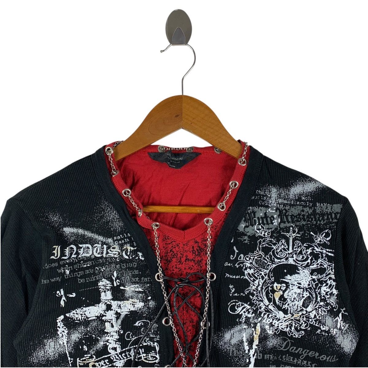 Japanese Brand Vintage Japanese Brand Babyface Y2K Punk Long Sleeve Shirt Size US M / EU 48-50 / 2 - 2 Thumbnail