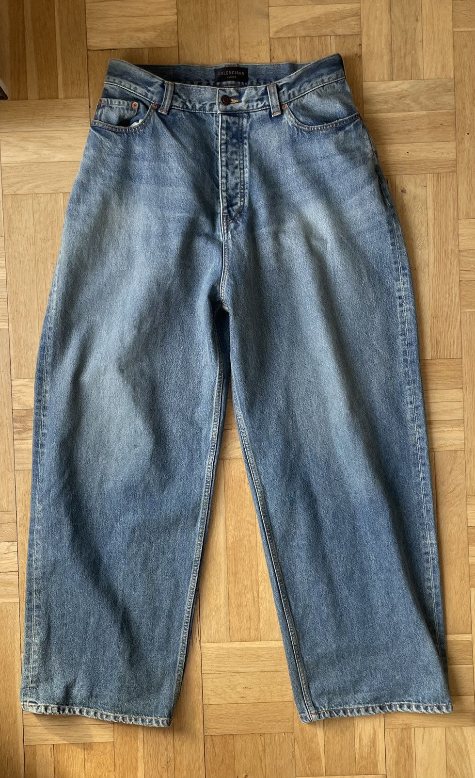 Balenciaga Baggy Wide Leg Denim Size US 32 / EU 48 - 7 Thumbnail