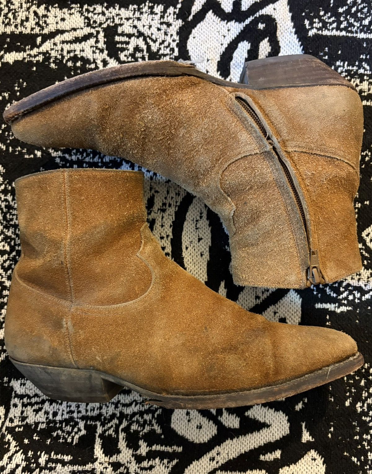 Saint Laurent Paris SS15 Santiag Roughout Suede Size US 7.5 / EU 40-41 - 7 Thumbnail