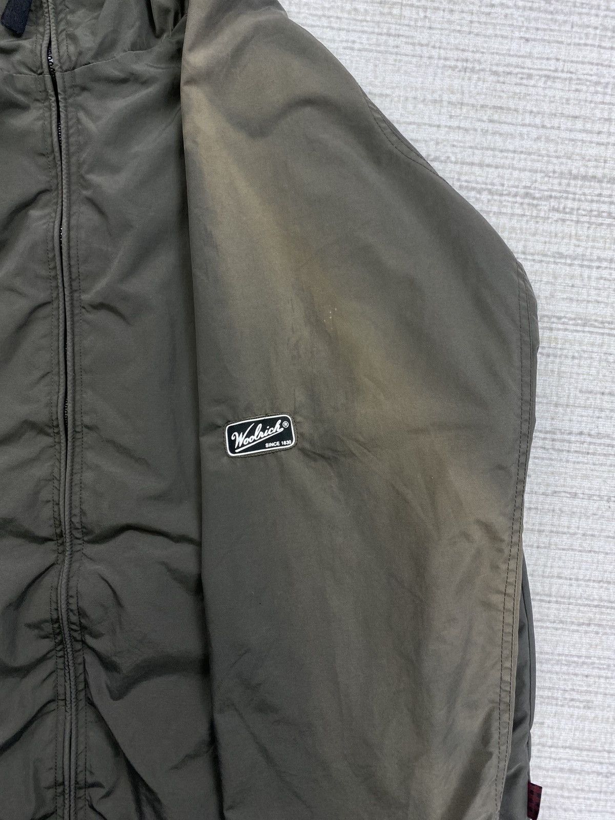 Vintage × Woolrich Woolen Mills Vintage Woolrich Faded Zipper Hoodie Jacket Size US L / EU 52-54 / 3 - 6 Thumbnail