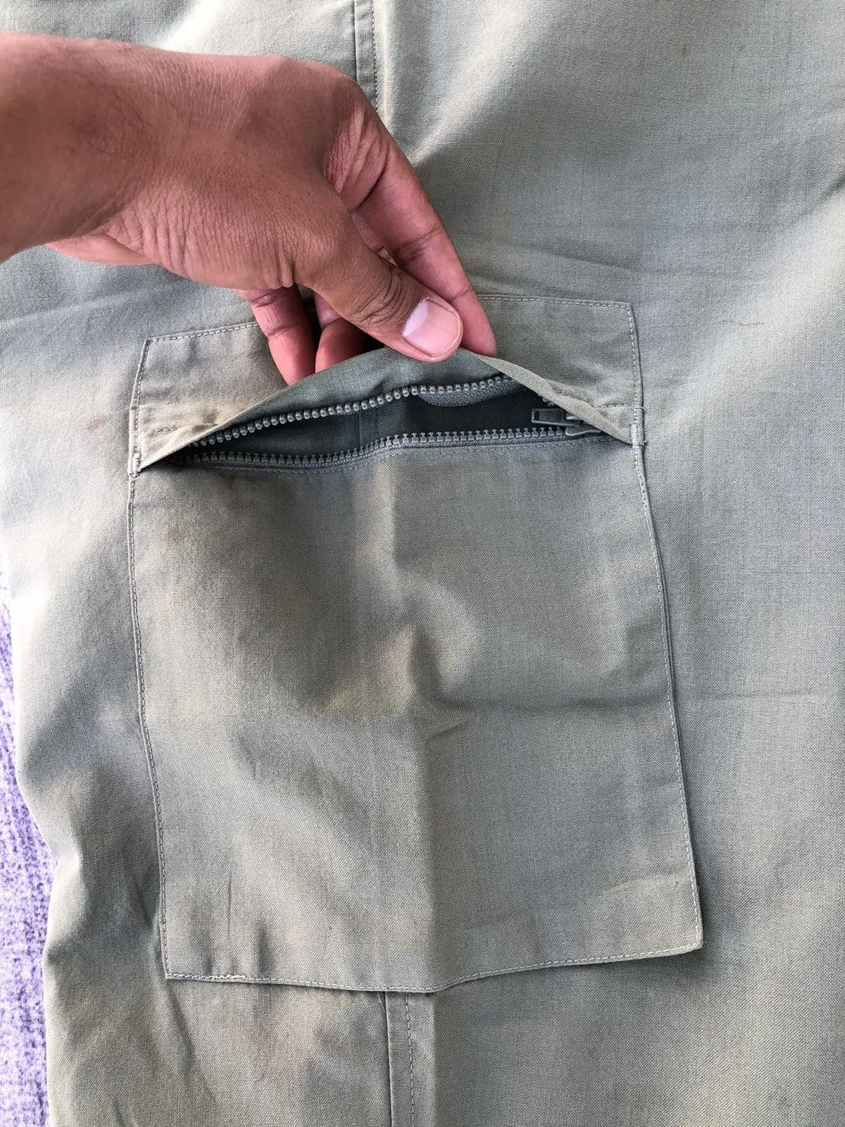 Japanese Brand Japanese Green Cargo Pants Multipocket Tactical Utility Size US 27 - 19 Thumbnail