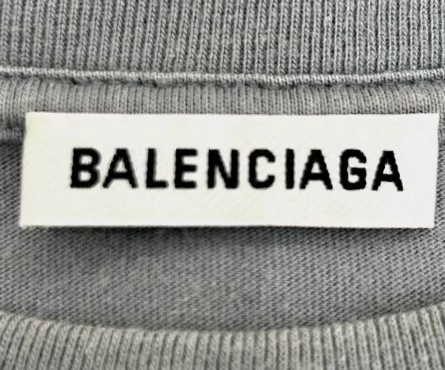 Balenciaga Balenciaga logo letter band portrait print round neck gray Size XS / US 0-2 / IT 36-38 - 7 Thumbnail