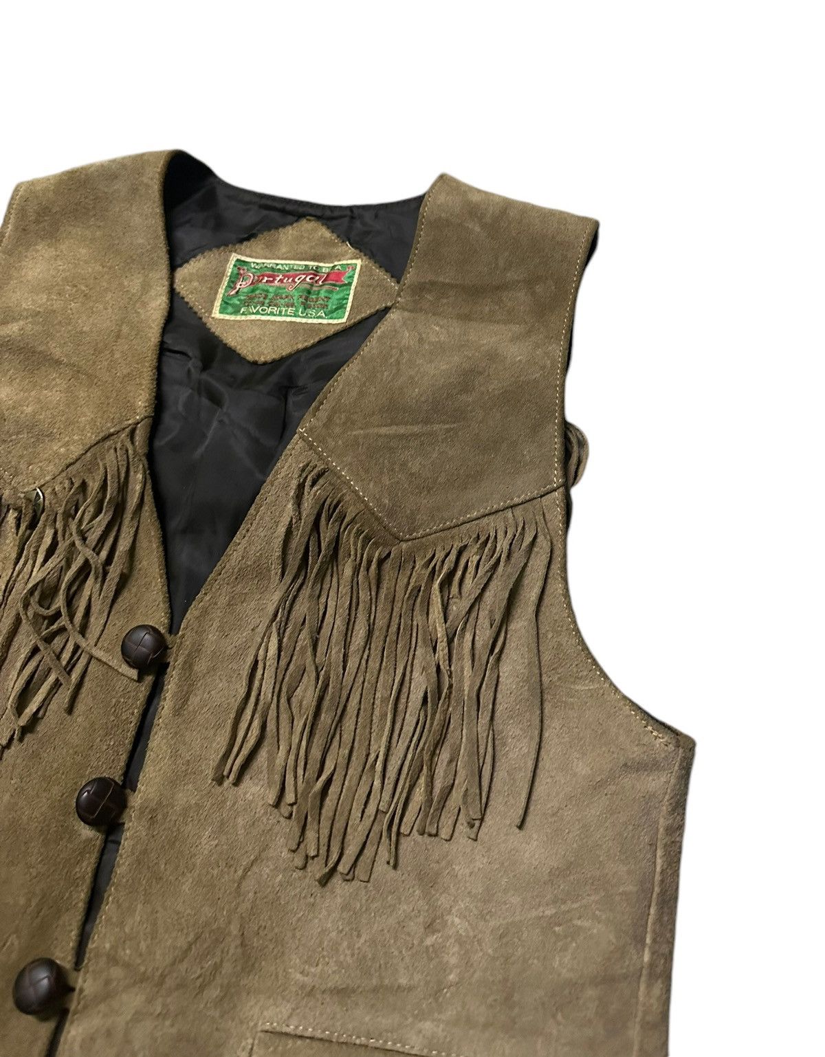 Vintage Portugal cowboy leather vest Size US M / EU 48-50 / 2 - 3 Thumbnail