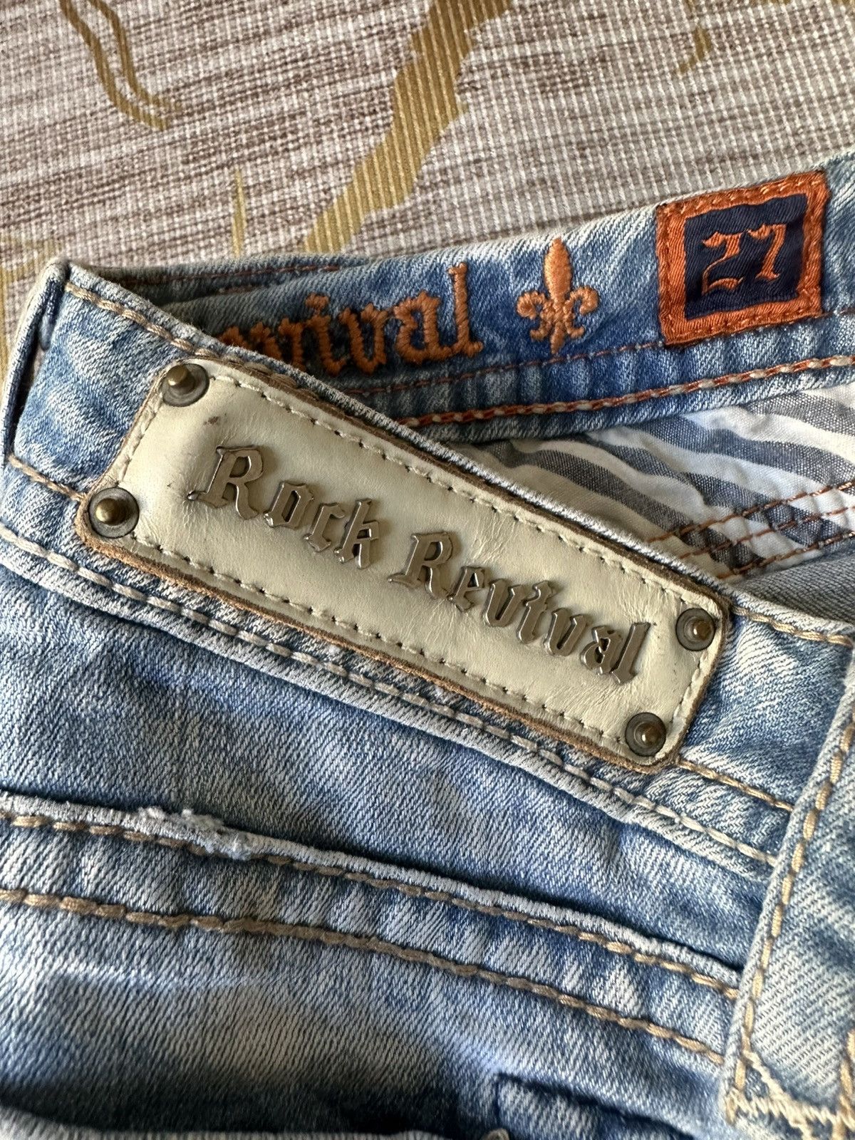 Rock Revival FLARE Rock Revival Distressed Jeans Size 28" / US 6 / IT 42 - 22 Thumbnail