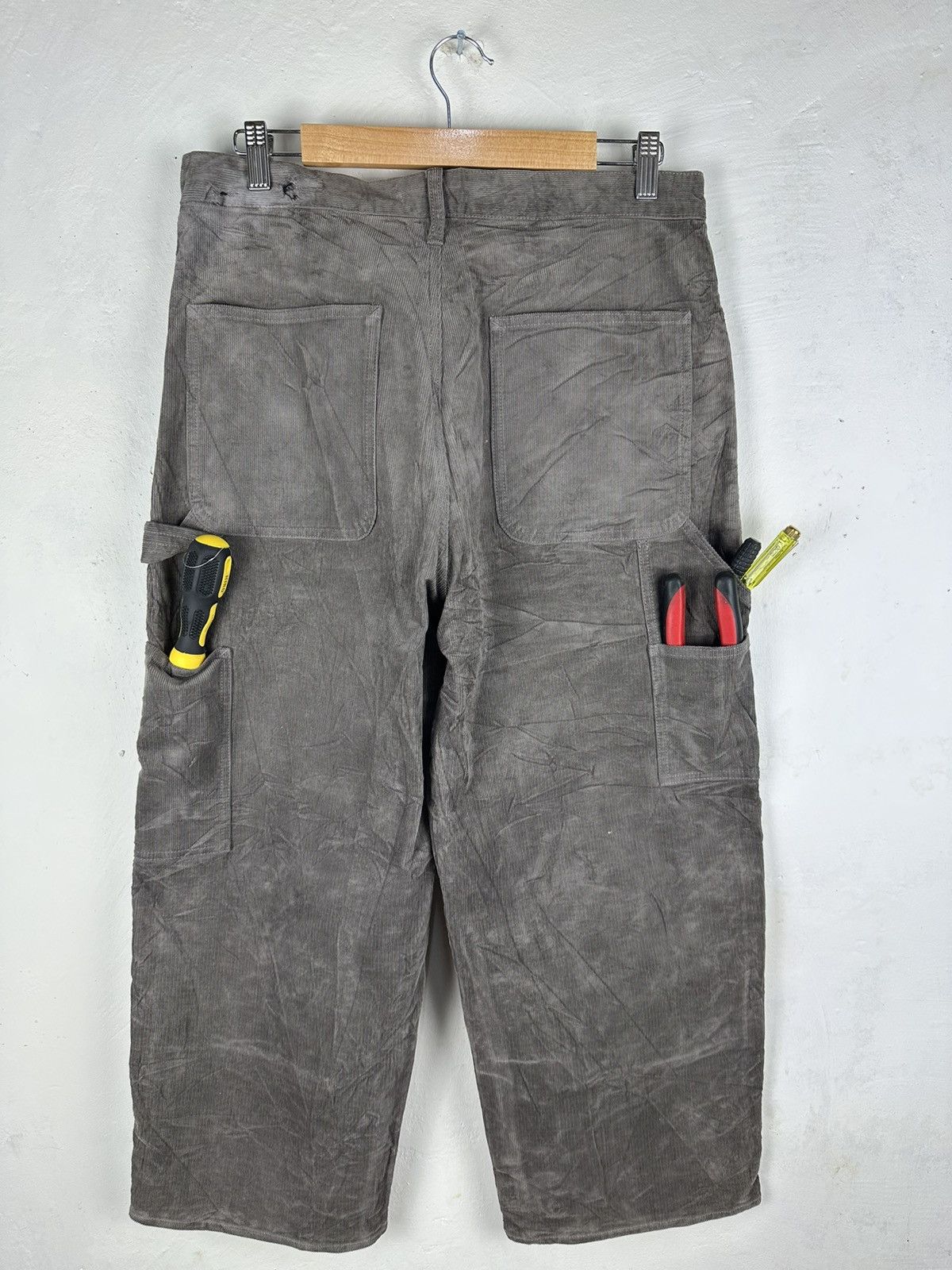 Japanese Brand Carpanter Conduroi Double Knee Vintage Baggy Carhatt Style Size US 31 - 2 Thumbnail