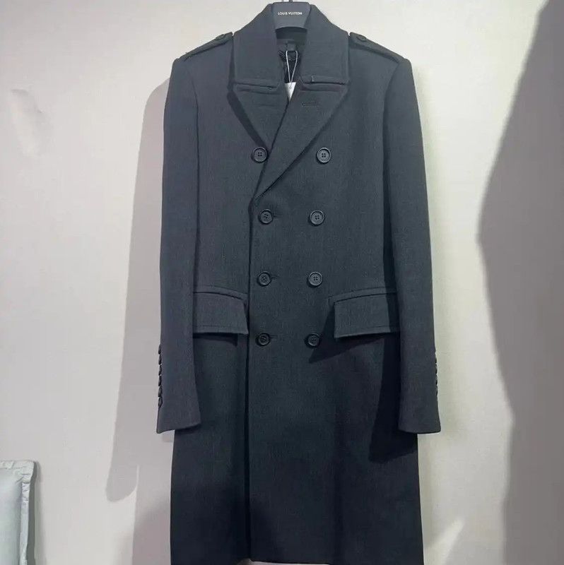 Burberry Burberry Black Cotton Men's Overcoat Size US M / EU 48-50 / 2 - 1 Thumbnail