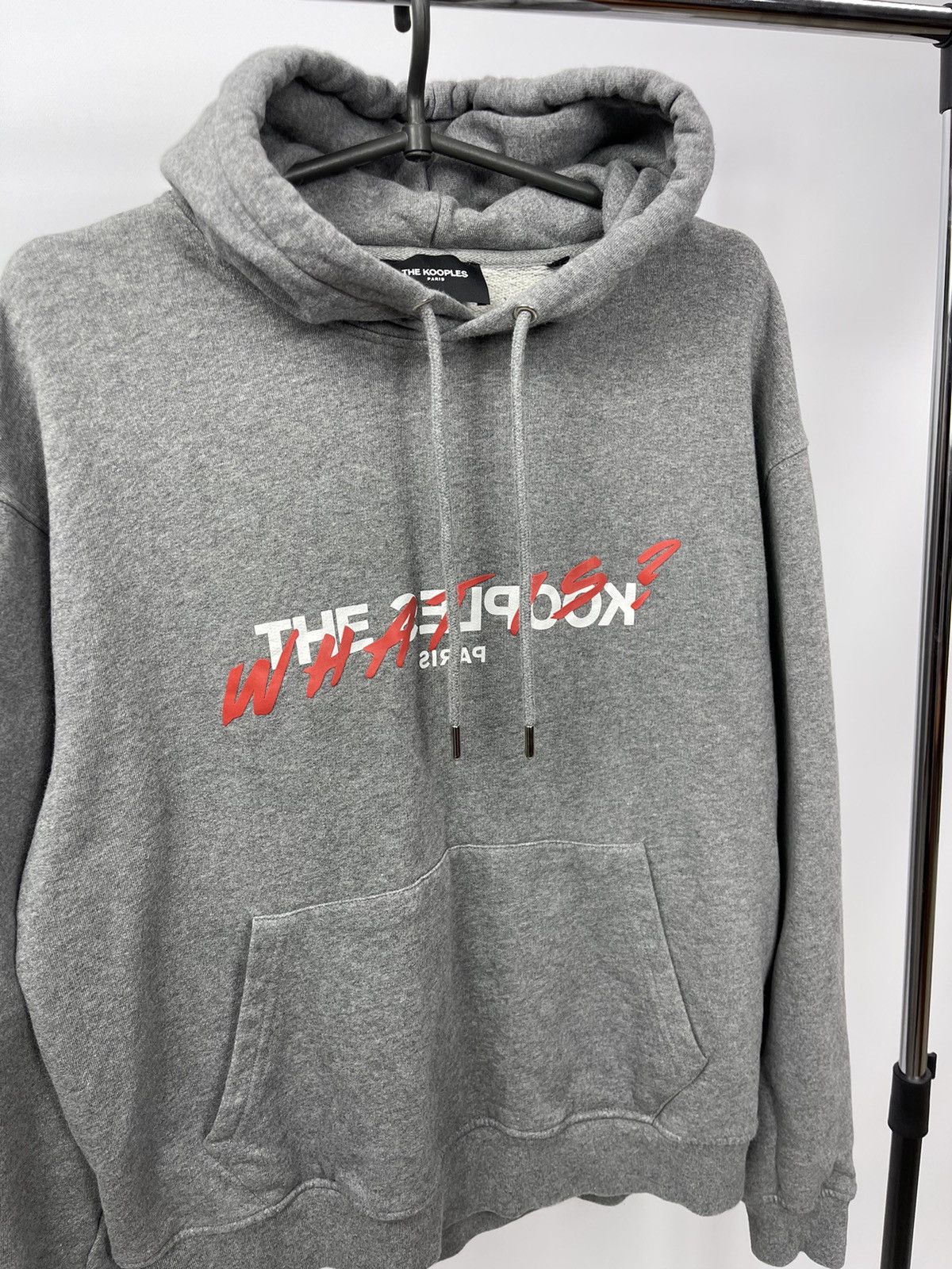 The Kooples The Kooples Paris Hoodie Size L Grey Central Logo Portugal Size US L / EU 52-54 / 3 - 3 Thumbnail
