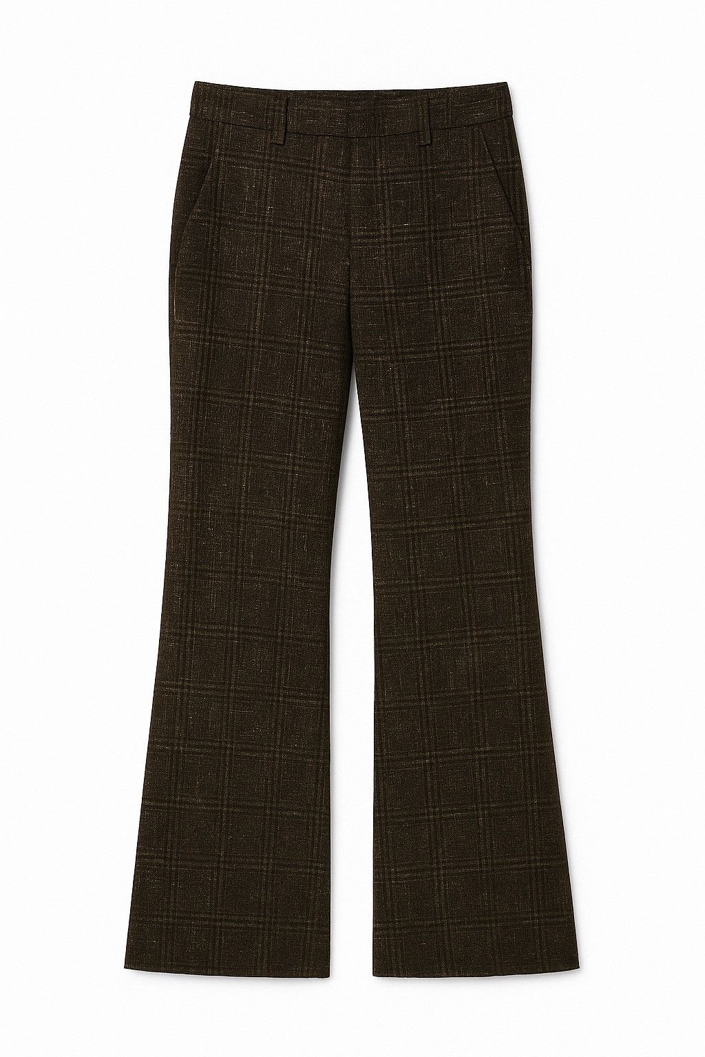 Martine Rose Martine Rose SS20 Brown Virgin Wool & Linen-Blend Trousers Size US 34 / EU 50 - 1 Thumbnail