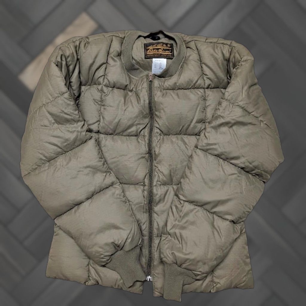 Eddie Bauer VINTAGE Eddie Bauer Jacket Puffer Goose Down USA Green S 36-38 Ripstop Nylon Zip Mens Size US S / EU 44-46 / 1 - 1 Thumbnail