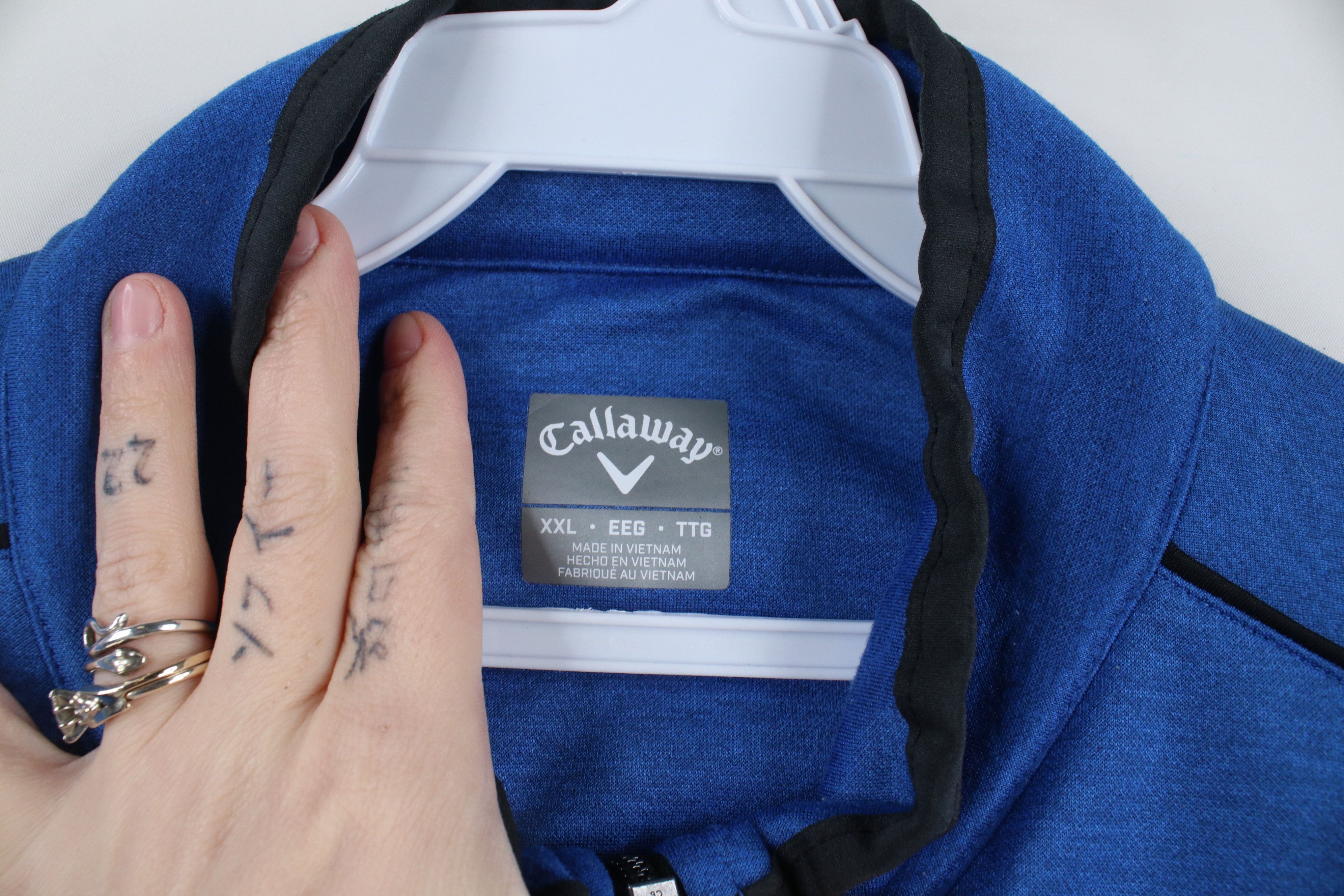 Callaway × Vintage Callaway Golf Spell Half Zip Fleece Lined Golfing Sweatshirt Size US XXL / EU 58 / 5 - 9 Thumbnail