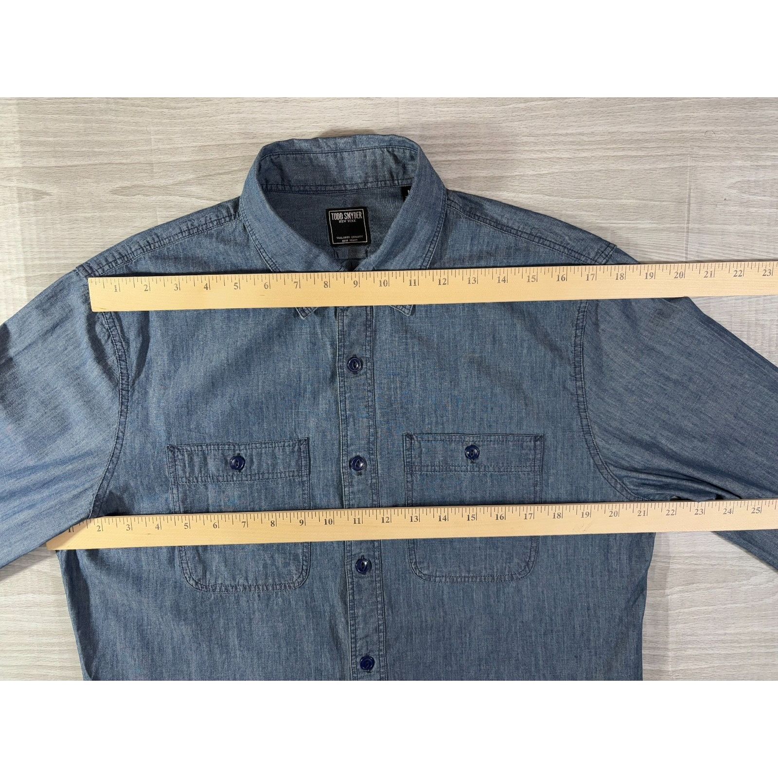 Todd Snyder Todd Snyder Denim Overshirt Size Medium color Indigo Blue NW Size US M / EU 48-50 / 2 - 7 Thumbnail