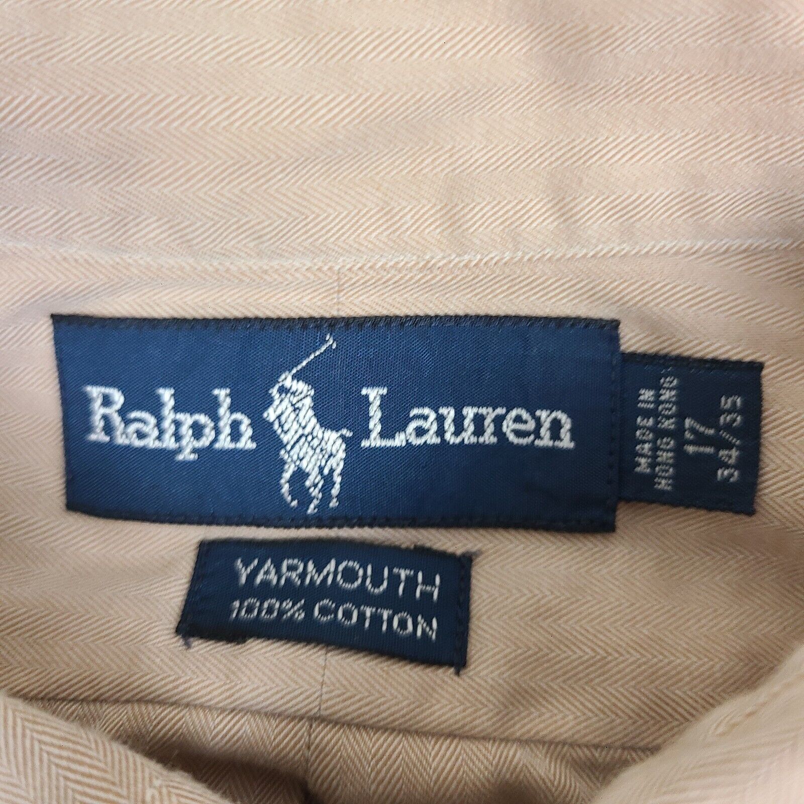 Polo Ralph Lauren Ralph Lauren Shirt Men 17-34/35 (L) Yarmouth Cotton Flesh Po Size US XL / EU 56 / 4 - 3 Thumbnail