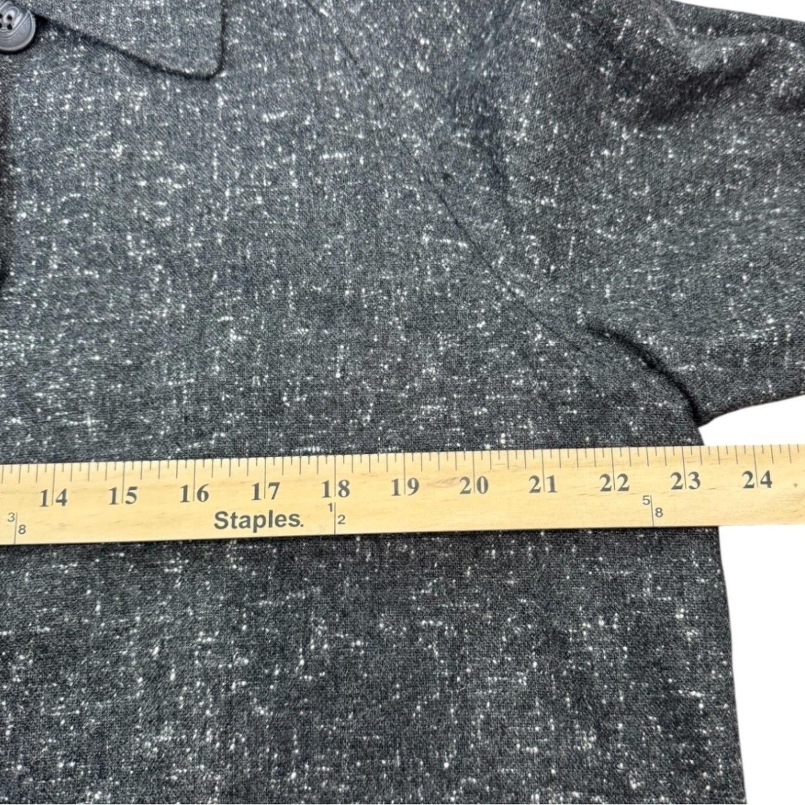 Ann Taylor Vintage Ann Taylor Tweed Coat Gray Button Front Size Large Size L / US 10 / IT 46 - 11 Thumbnail