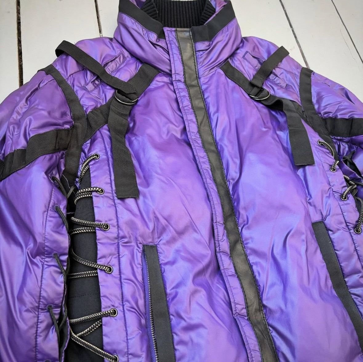 Marithe + Francois Girbaud Parachute Bondage Down Jacket Size US L / EU 52-54 / 3 - 2 Thumbnail
