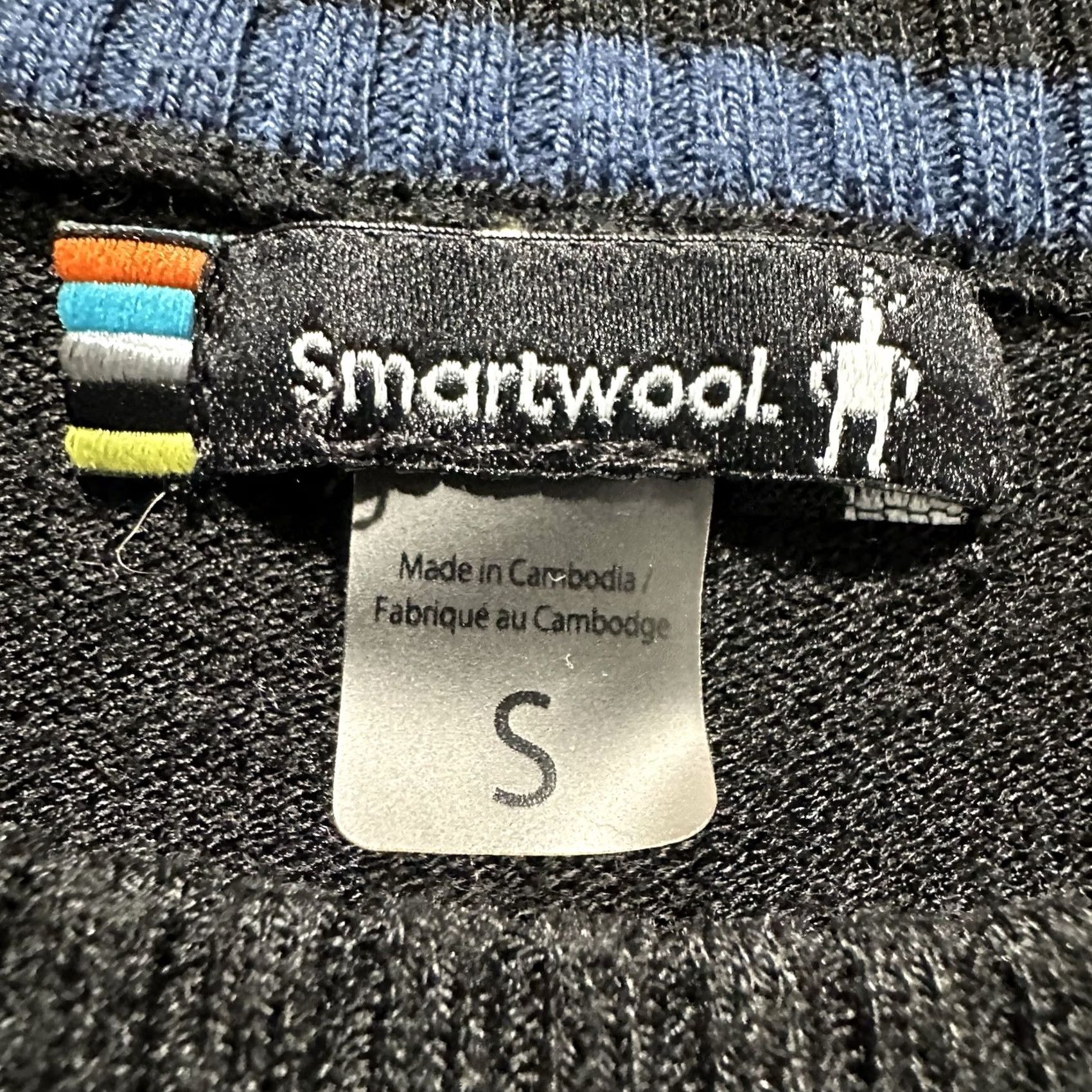 Smartwool Smartwool Sweater Mens Small Black Blue Sparwood Stripe Crew Neck Wool Blend GUC Size US S / EU 44-46 / 1 - 4 Thumbnail
