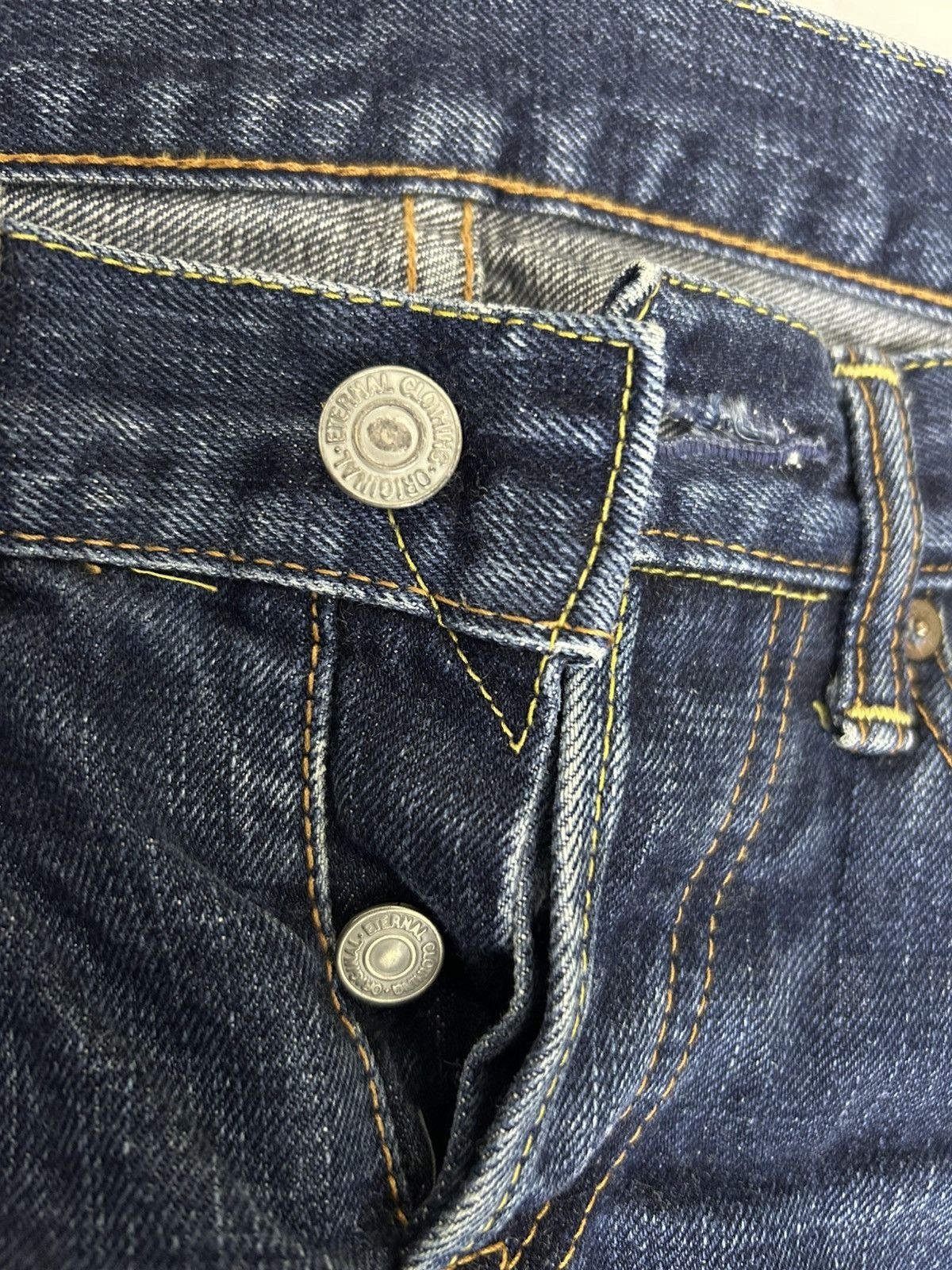 Eternal VINTAGE ETERNAL COMFORTABLE JEANS SELVEDGE FLARE DESIGN Size US 32 / EU 48 - 4 Thumbnail