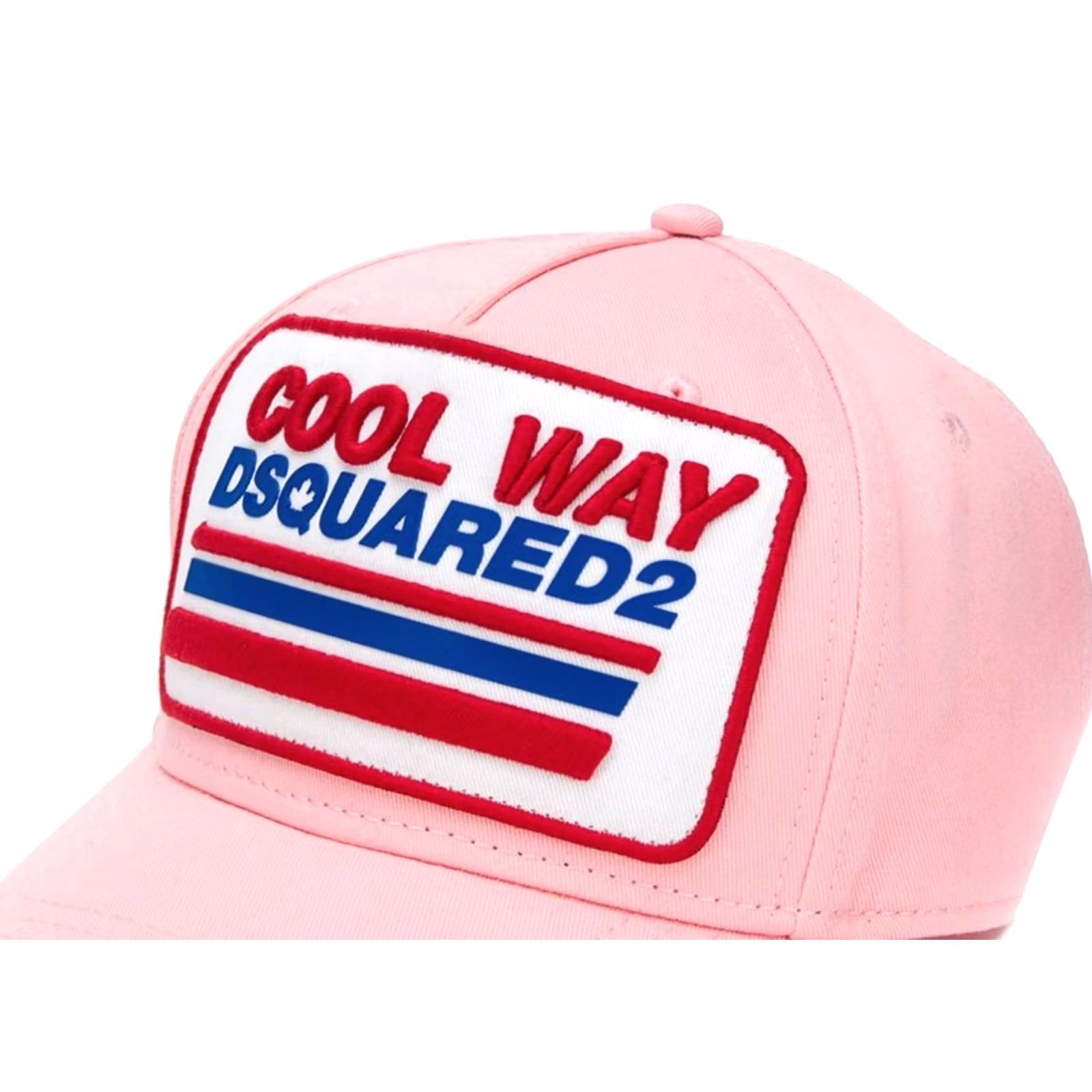 Dsquared2 Dsquared2 Cool Way Embroidered Logo Baseball Cap Hat Adjustable Pink Size ONE SIZE - 4 Thumbnail