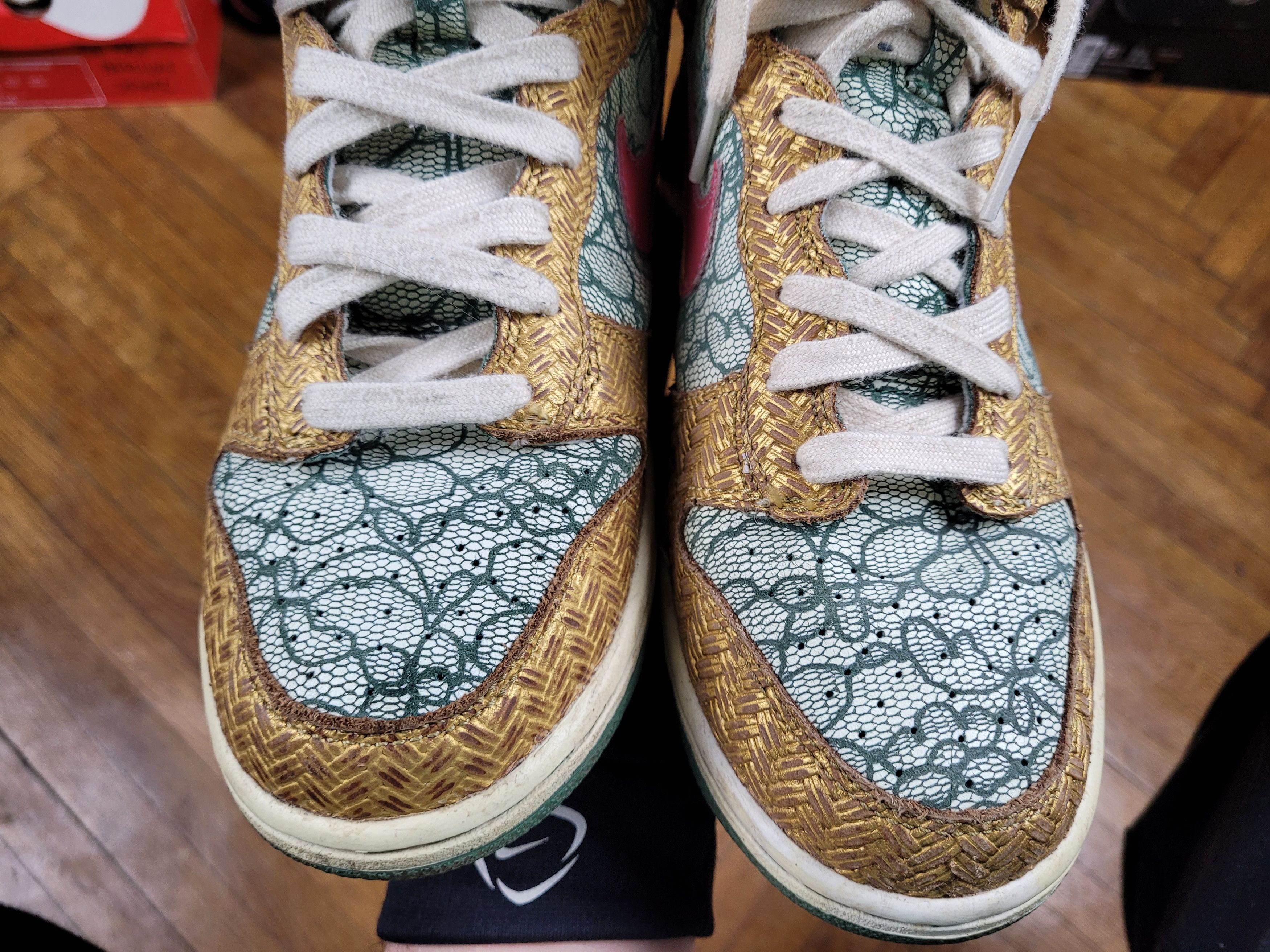 Nike 2007 Vintage Nike SB Dunk High Premium Nori Desert Bloom Size US 8 / IT 38 - 4 Thumbnail