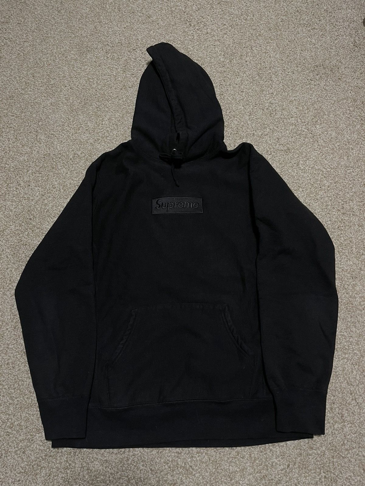 Supreme Supreme FW14 Tonal Box Logo Hoodie Size US L / EU 52-54 / 3 - 2 Thumbnail