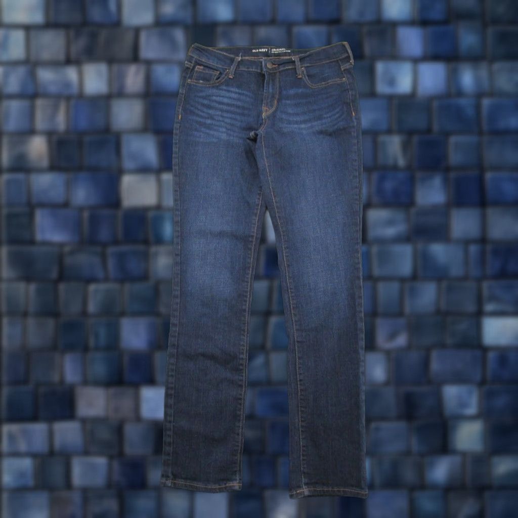 Old Navy Old Navy Dark Wash Blue Stretch Denim Original Mid Rise Jeans Women's Size 6 Size 28" / US 6 / IT 42 - 1 Thumbnail