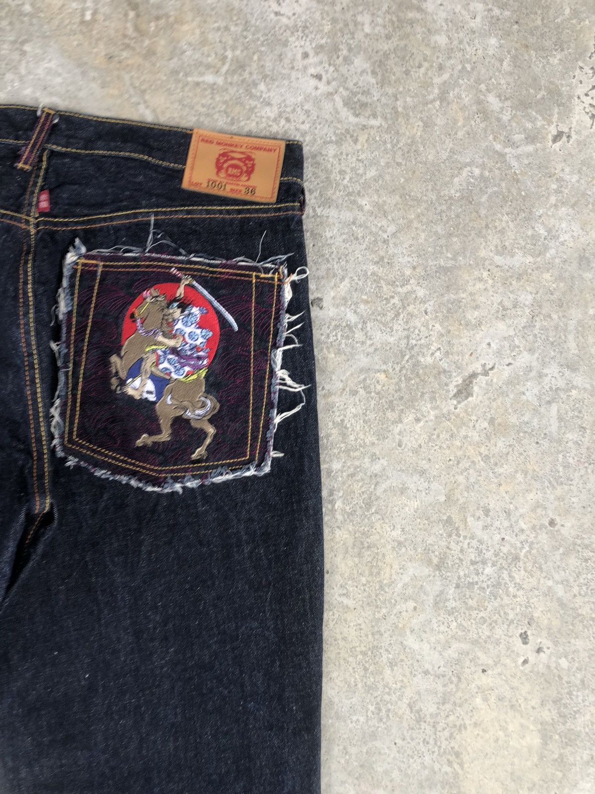 RMC Jeans Red Monkey Company Embroidered Naked Size US 36 / EU 52 - 5 Thumbnail