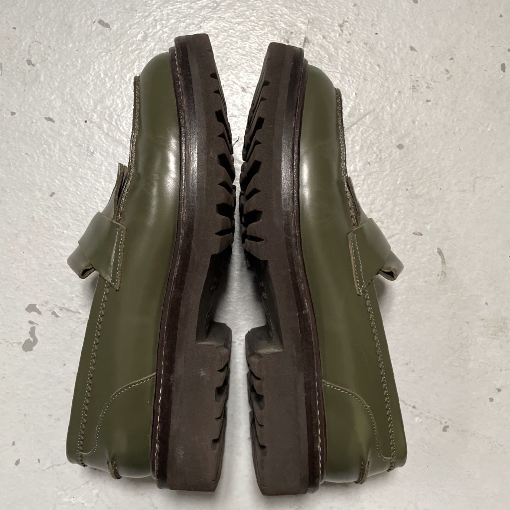 Brunello Cucinelli Brunello Cucinelli Slip On Loafers Vibram Sole Italy Euro 39 Women’s US 8.5 Green Loafer Womens Size US 9 / IT 39 - 7 Thumbnail