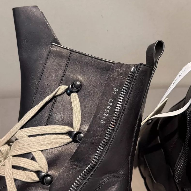 Rick Owens rick owens 25ss Show ro Mainline Megalaced Tractor Black Cr Size US 7 / EU 40 - 8 Thumbnail