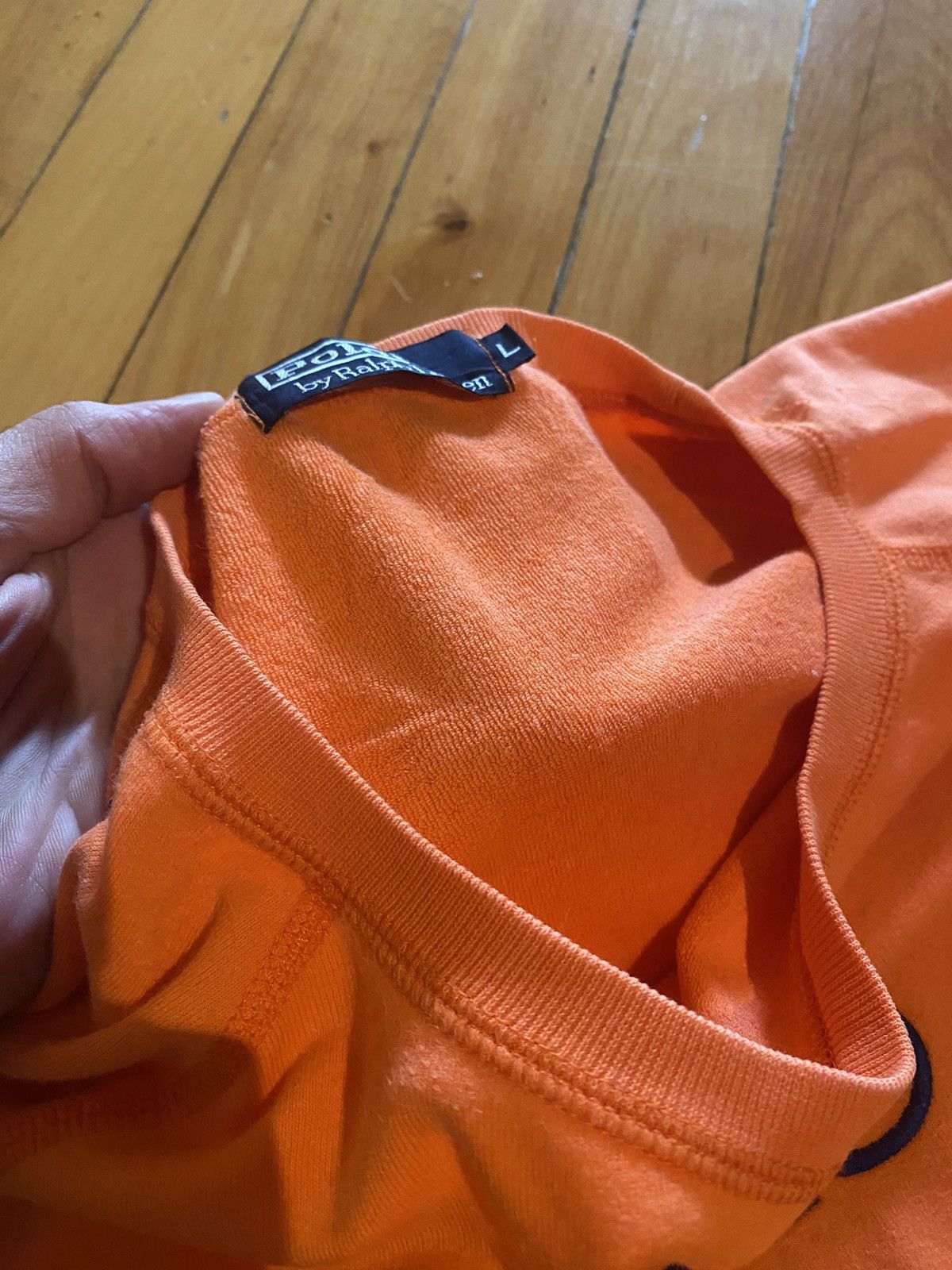 Lo Life Polo Hi-Tech Spellout Sweatshirt Crewneck 1992 RL2000 Orange Size US M / EU 48-50 / 2 - 5 Thumbnail