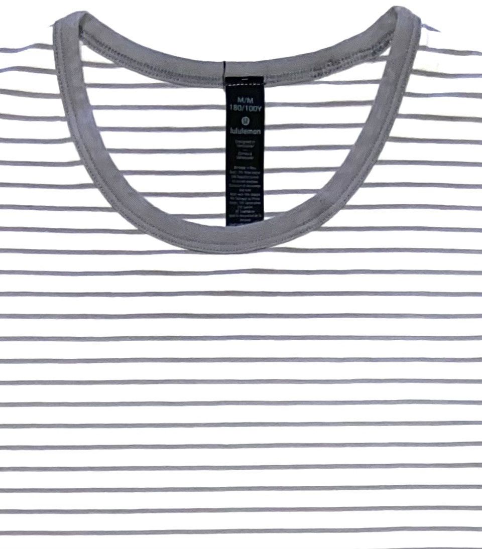 Lululemon Lululemon Mens Striped 5 Year Basic Tee Shirt M Size US M / EU 48-50 / 2 - 2 Thumbnail