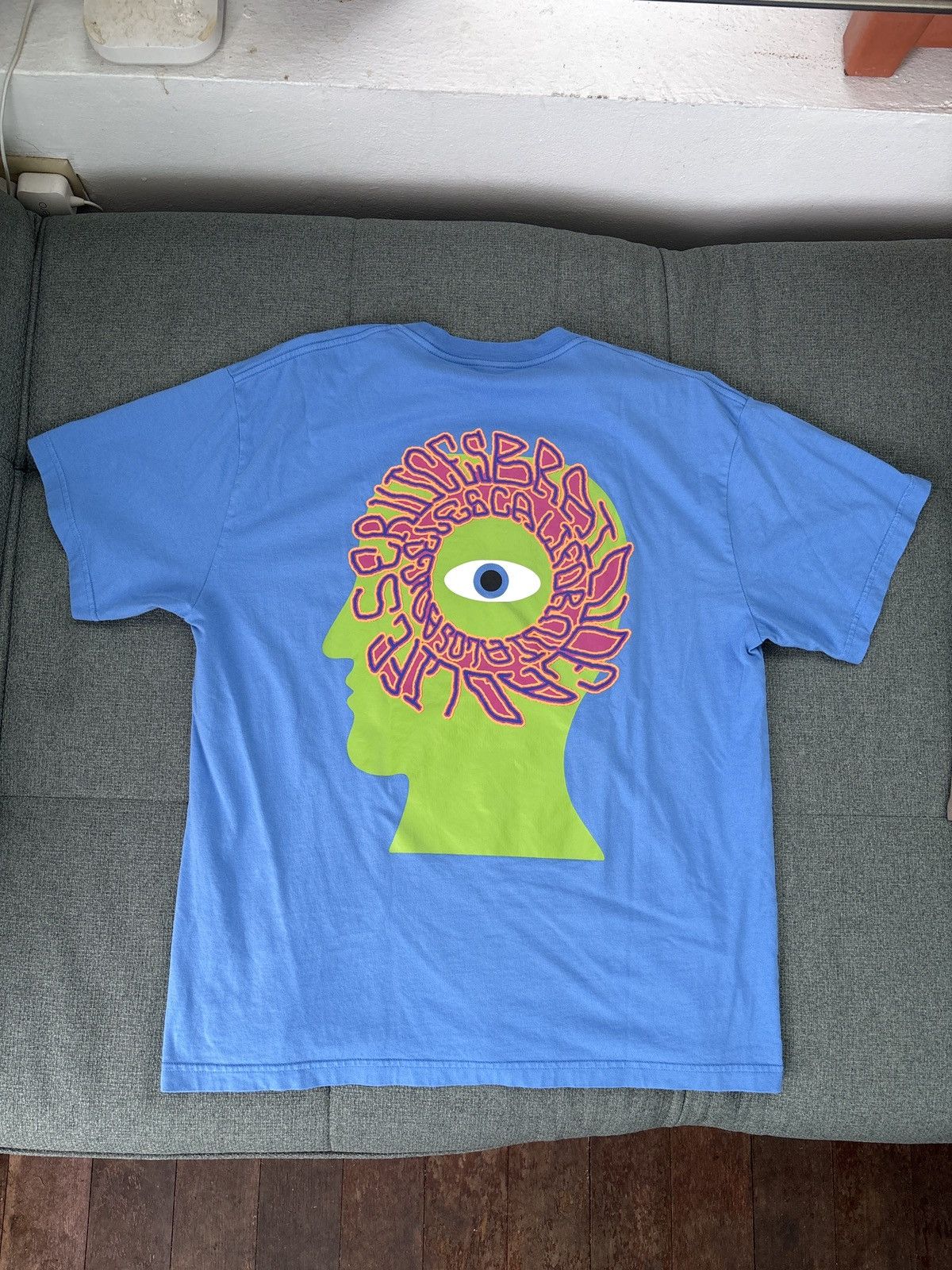 Brain Dead Blue Wide Eye Shirt