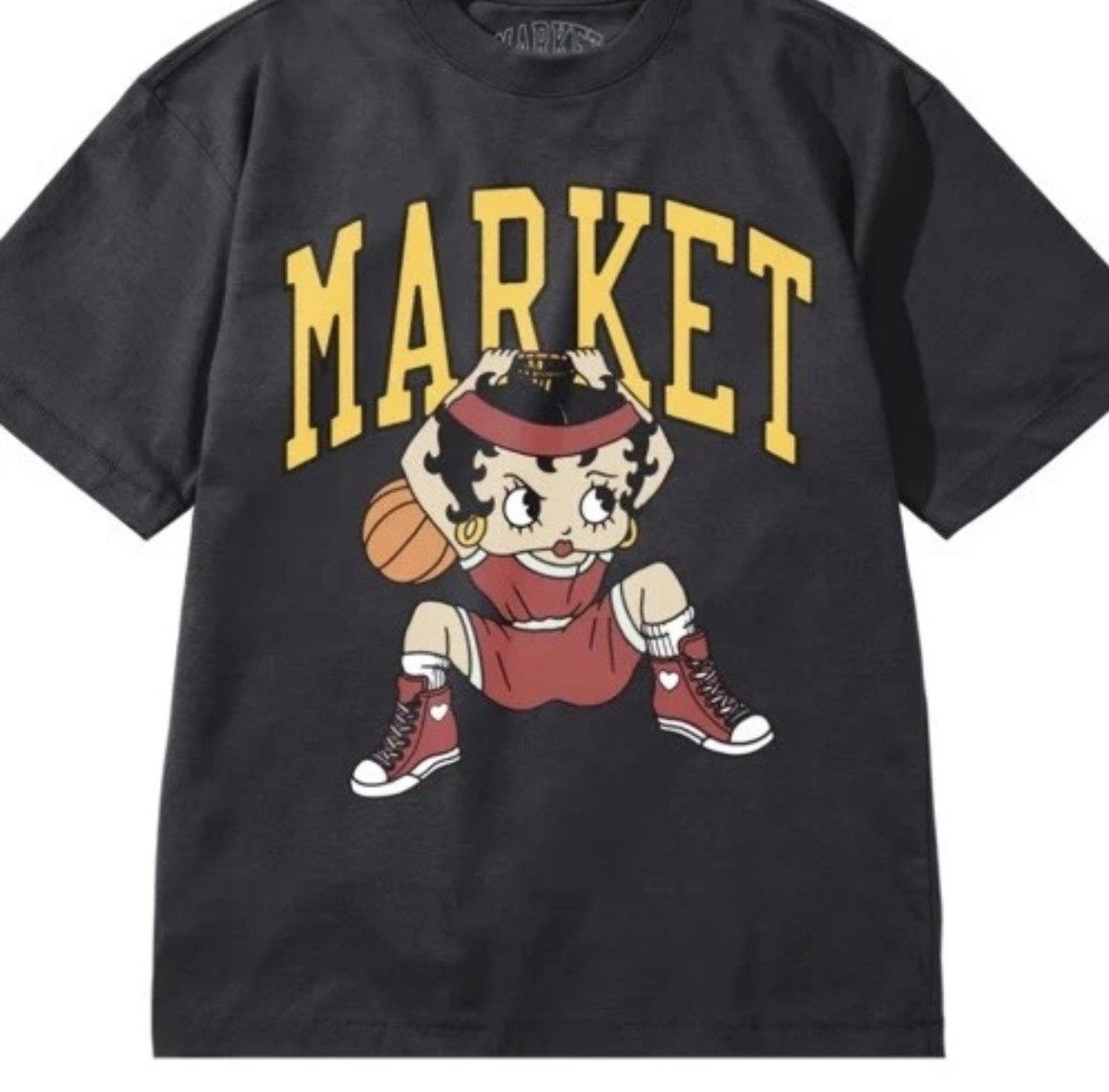 Market Market Betty Boop Black T-shirt size M Basketball Dunk Size M / US 6-8 / IT 42-44 - 1 Thumbnail