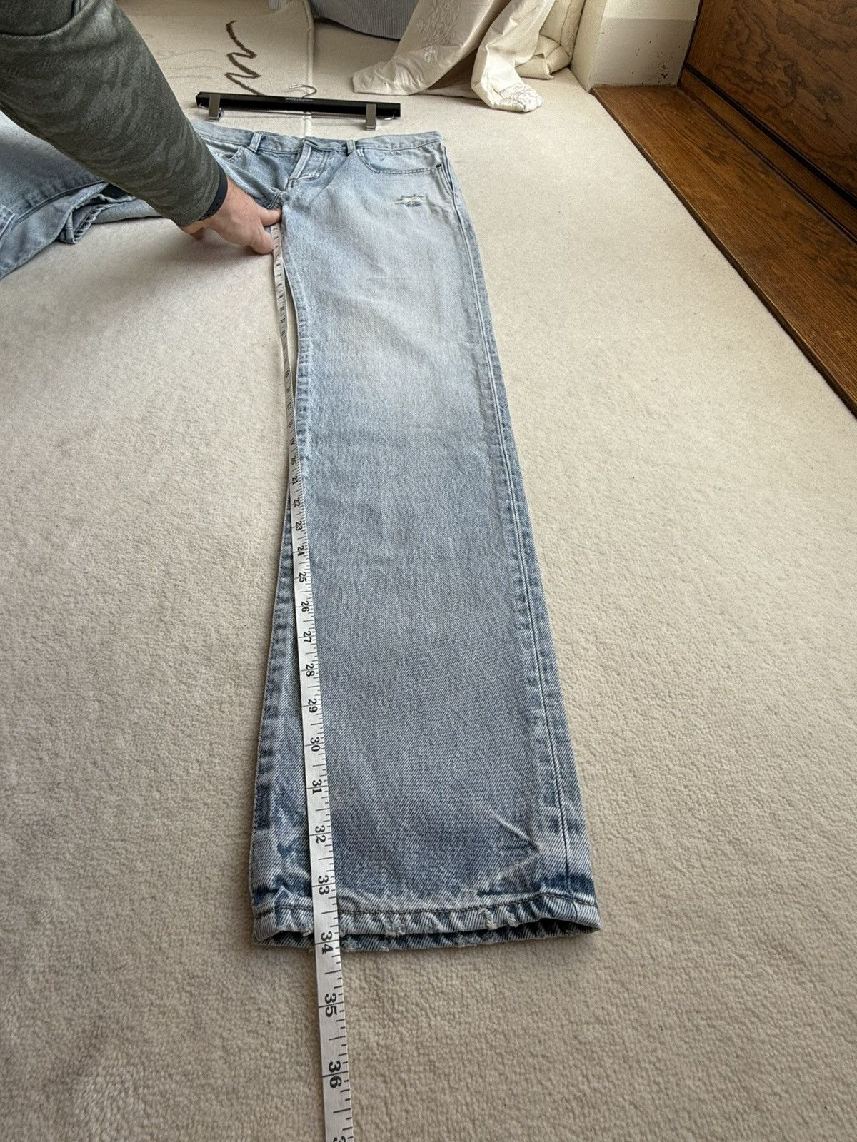Saint Laurent Paris SS23 Saint Laurent distressed slim jeans Santa Monica 31 Size US 31 - 11 Thumbnail
