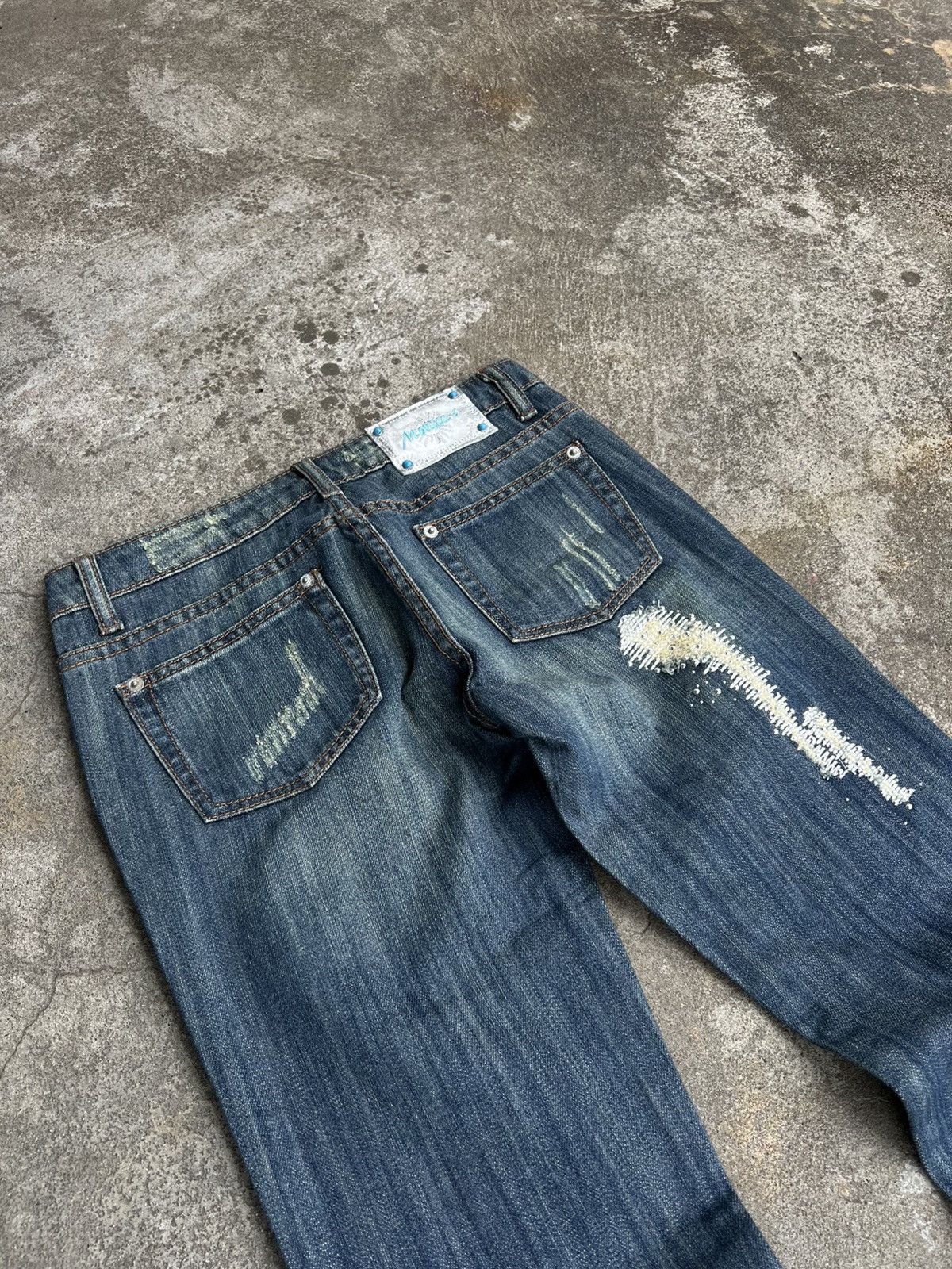 Hysteric Glamour × If Six Was Nine × Le Grande Bleu (L.G.B.) CRAZY VINTAGE FLARED jeans if six was nine style Size US 29 - 10 Thumbnail
