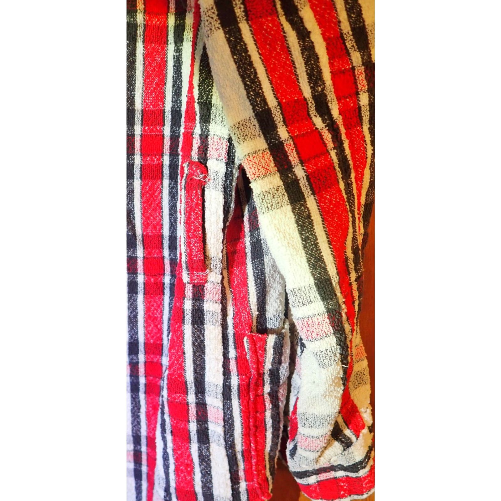 Vintage VINTAGE Pilgrim Sears Bath Robe Men’s Adult Large Plaid Belted Nubby Terry Cloth Fall Winter 50s 60s Size US L / EU 52-54 / 3 - 7 Thumbnail